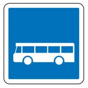 Panneau d'indication arrêt d'autobus C6