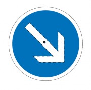 Panneau d'indication avec flèche pivotante seul BK21