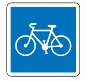 Panneau d'indication d'une piste ou bande cyclable C113