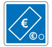 Panneau d'indication de paiement par pièces et billets C64c2