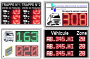 Panneau d'information chauffeurs