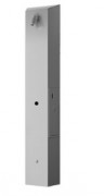 Panneau de douche inox avec minuteur à jetons