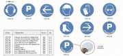 Panneau de protection rond adhésif