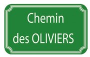 Panneau de rue en aluminium
