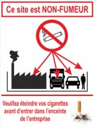 Panneau de signalisation sur site