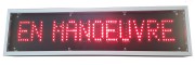 Panneau dynamique de signalisation à LED pour site industriel parking