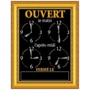 Panneau horaire