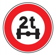 Panneau limitation de poids par essieu B13a