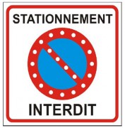 Panneau stationnement interdit led