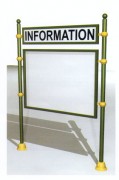 Panneau urbain en aluminium 130 x 90