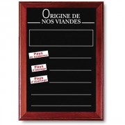 Panneaux d'affichage origine viande pour commerce