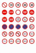 Panneaux de signalisation routière en adhésif