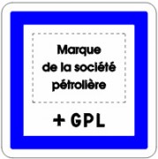 Panneaux nom station essence et GPL