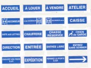 Panneaux signalétique extérieure en PS Choc