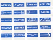 Panneaux signalétique extérieure en PS Choc 