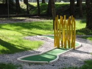 Parcours mini-golf à bordures