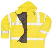 Parka haute visibilité à capuche