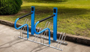 Parking de rechargement vélo et trottinette électrique - 4 places - en acier inoxydable