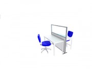 Paroi de protection bureau