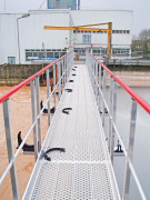 Passerelle d’accès station de traitement des eaux - Aluminium