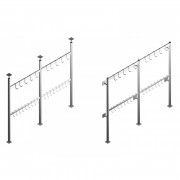 Penderie et barre à dents en Aluminium