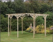 Pergola de jardin circulaire 