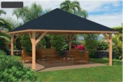 Pergola en bois massif