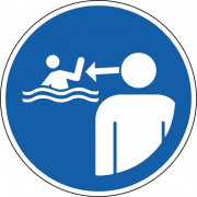 Pictogramme surveiller les enfants en environnement aquatique
