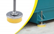 Pied antivibratoire réglable en inox