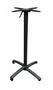 Pied de table mange debout en aluminium - Pour plateaux de 60*60 à ?70 cm