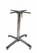 Pieds de table de restaurant aluminium chromé