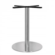 Piètement de table de restaurant en inox brossé