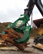 Pince fendeuse de bûche en acier pour pelle - 3 à 35 T