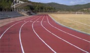 Piste d'athlétisme synthétique 