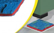 Plaque antivibratoire 500x500 mm - Ep. 11 mm - Charge max. 3 kg/cm²