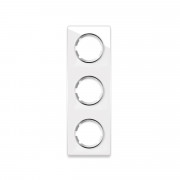 Plaque de finition verticale à 3 postes en verre