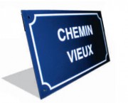 Plaque de rue en émail