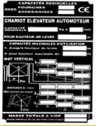 Plaque industriel signaletique