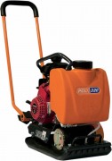 Plaque vibrante essence 60 ou 75 kg - Force 13 kN - Fréquence 92 Hz - Vitesse 20 m/mn