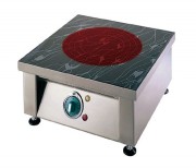 Plaque vitrocéramique monofoyer radiant à poser