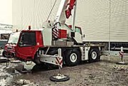 Plaques de calage sous grue