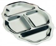 Plat hors-d'oeuvre 'Louis XV' en inox 18%