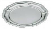 Plat rond en inox 18 %