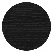 Plateau de table rond mélaminé noir