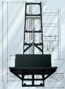 Plateau monte-charge industriel