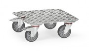 Plateau roulant en aluminium pour bacs - 250 kg