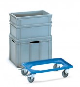 Plateau roulant pour bac plastique
