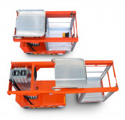 Nacelle élévatrice avec panier extensible - Hauteur de travail 6,70 m - Charge 200 kg
