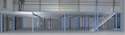 Plateforme mezzanine industrielle autoporteuse