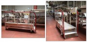 Plateforme roulante d'accès sur chaîne de conditionnement - Hauteur plate-forme : 500 mm - Charge d’exploitation : 150 kg